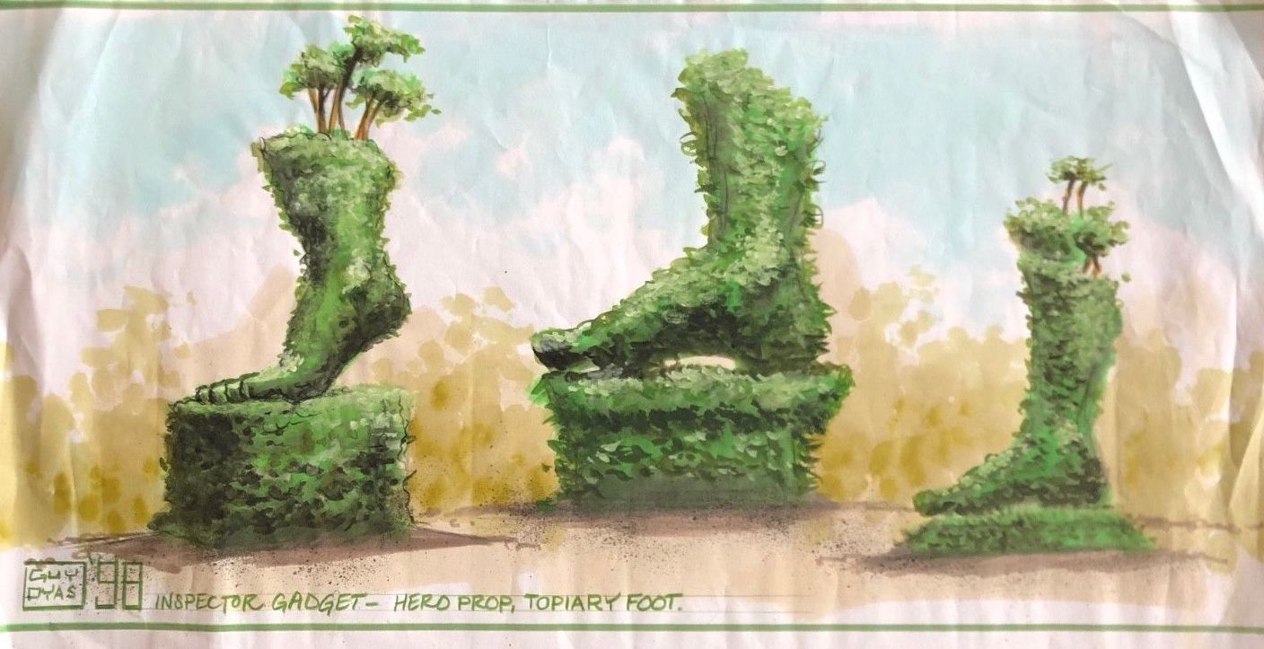 Inspector Gadget—Hero Prop, Topiary Feet